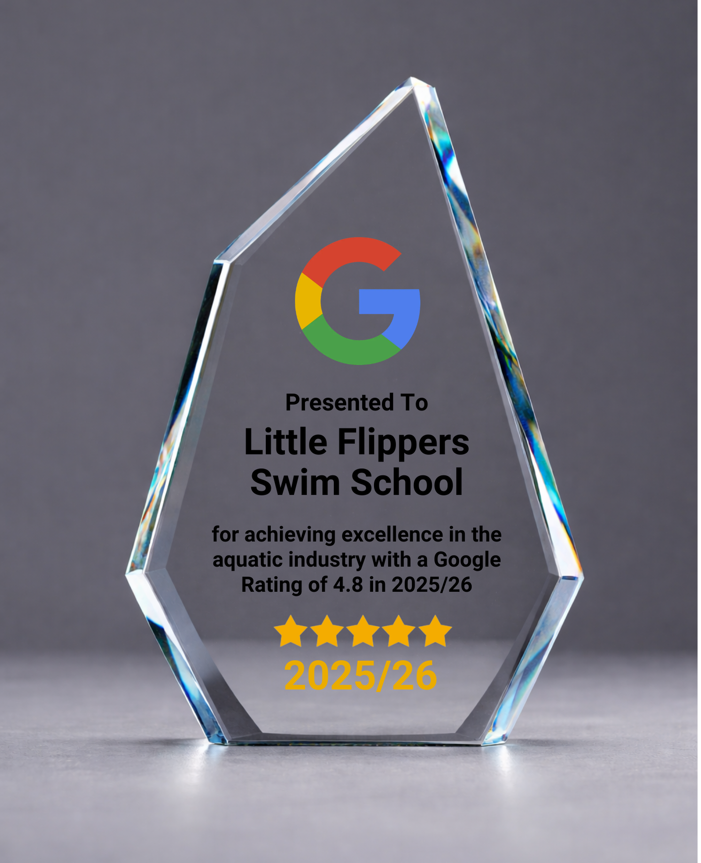 GOOGLE AQUATIC EXCELLENCE AWARD