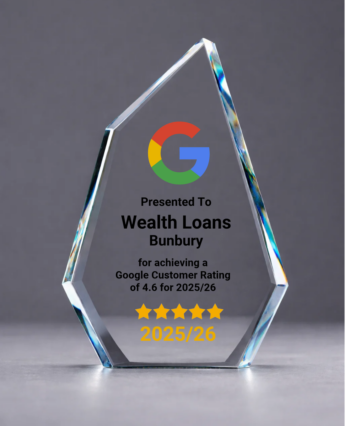 BUSINESS BROKER RATING AWARD