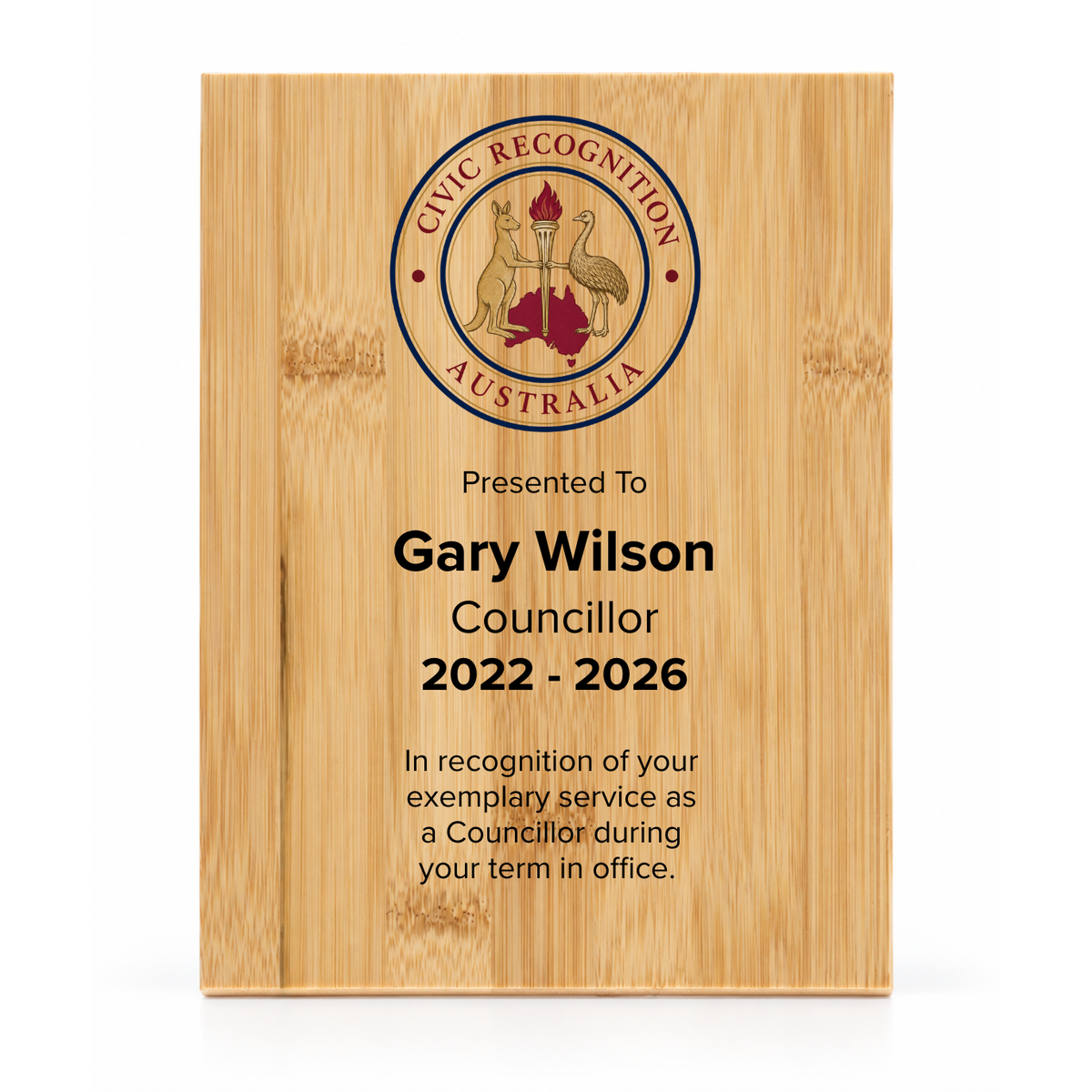 TASMANIAN COUNCIL END OF TERM AWARD - 02