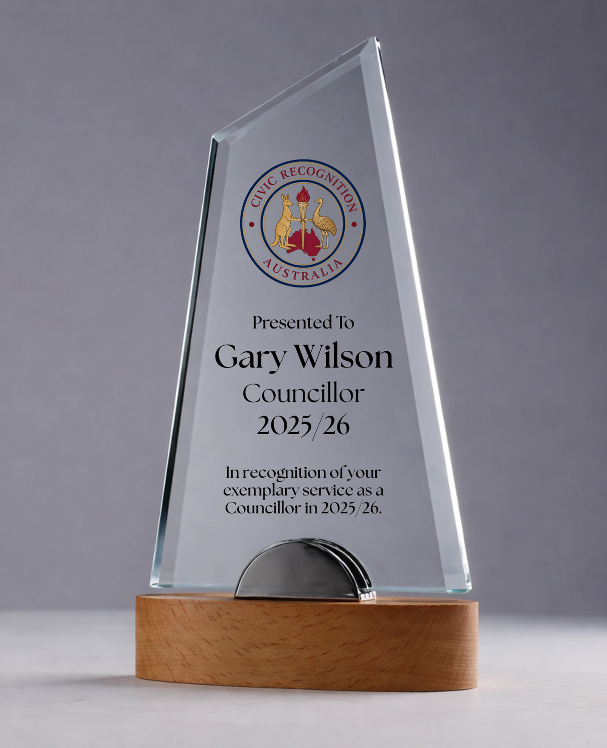 08 - Glass Flotilla Award with Civic Recognition crest